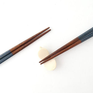 KORINDO Octagonal Chopsticks Navy/White 23.5cm /9.25in