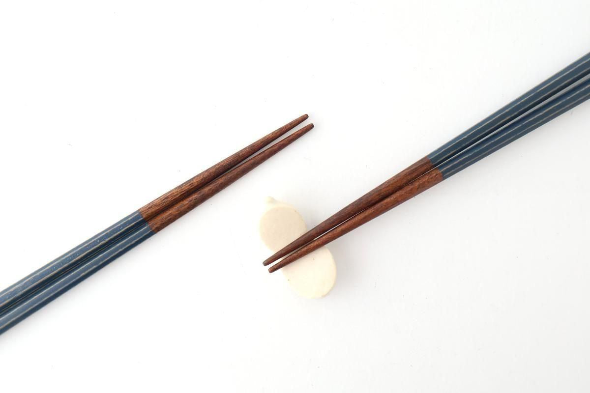 KORINDO Octagonal Chopsticks Navy/White 23.5cm /9.25in