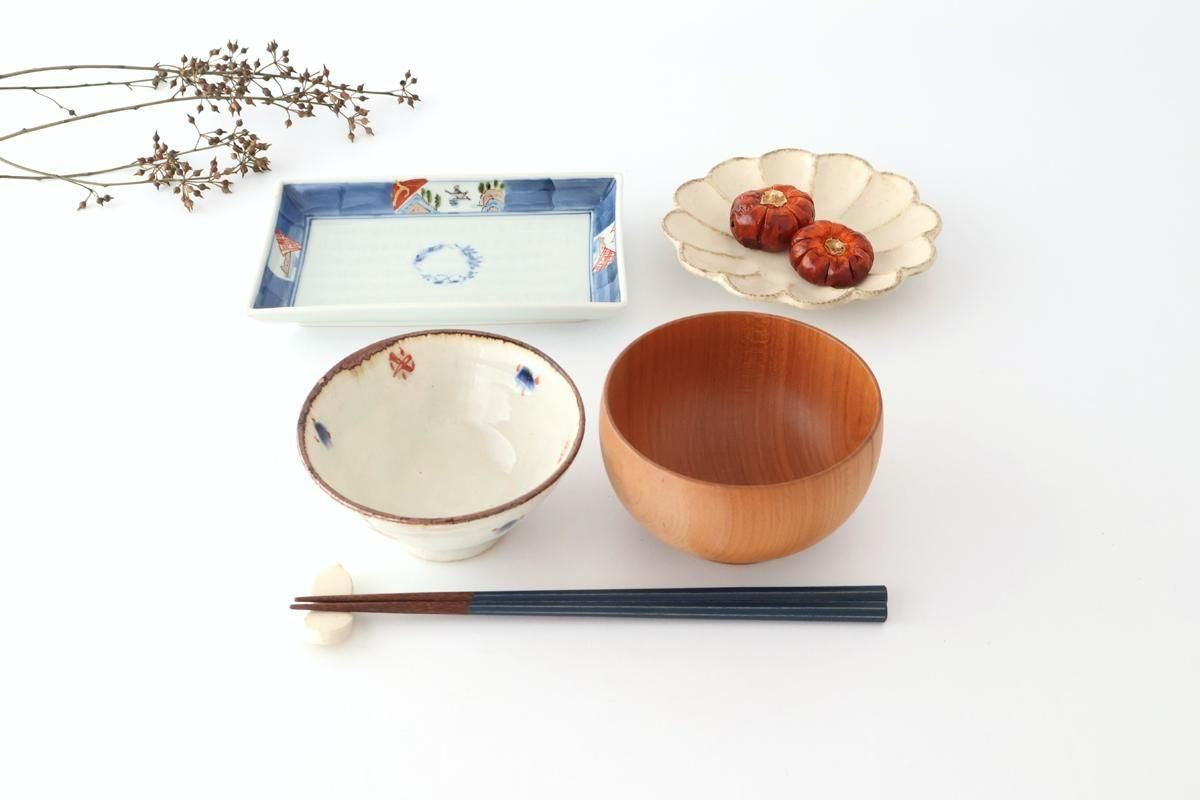 KORINDO Octagonal Chopsticks Navy/White 23.5cm /9.25in