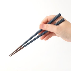 KORINDO Octagonal Chopsticks Navy/White 23.5cm /9.25in