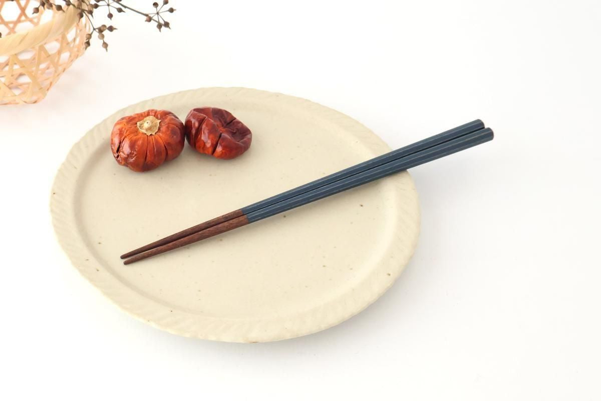 KORINDO Octagonal Chopsticks Navy/White 23.5cm /9.25in