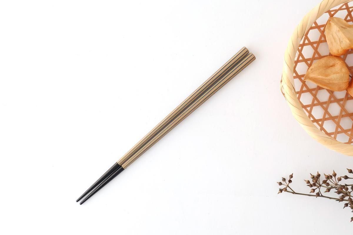 KORINDO Octagonal Chopsticks White/Black 23.5cm /9.25in