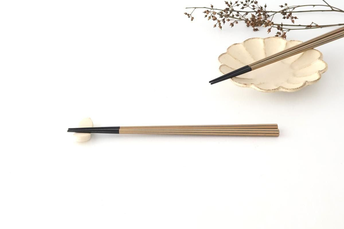 KORINDO Octagonal Chopsticks White/Black 23.5cm /9.25in