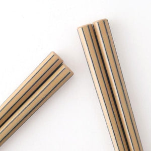 KORINDO Octagonal Chopsticks White/Black 23.5cm /9.25in