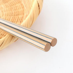 KORINDO Octagonal Chopsticks White/Black 23.5cm /9.25in