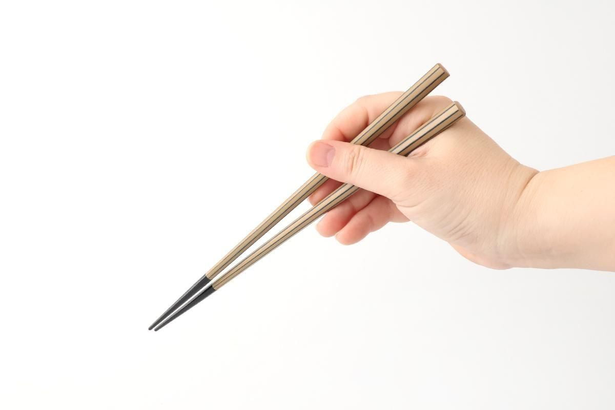 KORINDO Octagonal Chopsticks White/Black 23.5cm /9.25in