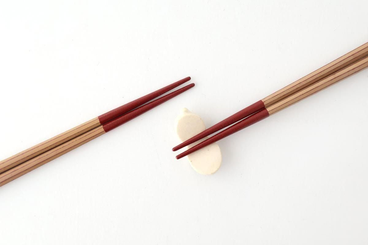 KORINDO Octagonal Chopsticks White/Vermilion 22cm /8.7in