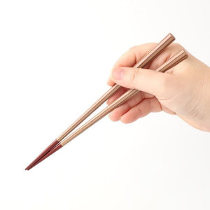 KORINDO Octagonal Chopsticks White/Vermilion 22cm /8.7in