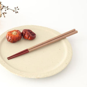 KORINDO Octagonal Chopsticks White/Vermilion 22cm /8.7in