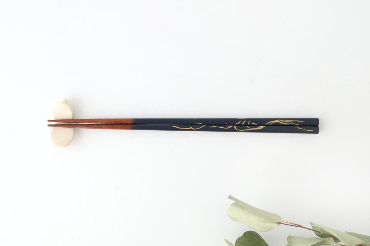 [Pair Set] TSUGI Chopsticks Navy/Pink 23.0cm /9.05 in Paulownia Wood Box