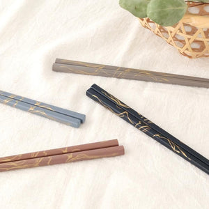 [Pair Set] TSUGI Chopsticks Navy/Pink 23.0cm /9.05 in Paulownia Wood Box