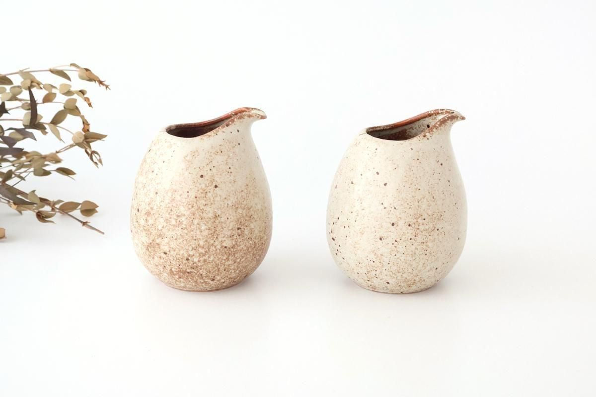 Sake Carafe Katakuchi Beige | Mino Ware