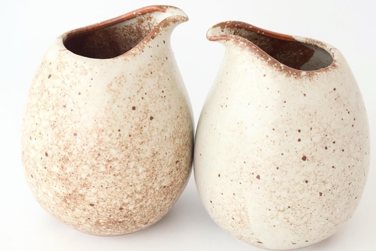 Sake Carafe Katakuchi Beige | Mino Ware