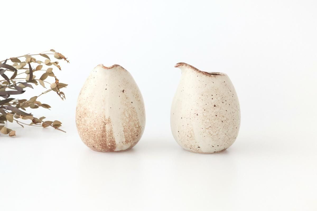 Sake Carafe Katakuchi Beige | Mino Ware