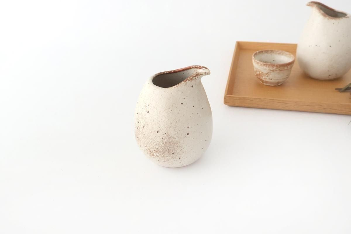 Sake Carafe Katakuchi Beige | Mino Ware