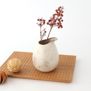 Sake Carafe Katakuchi Beige | Mino Ware