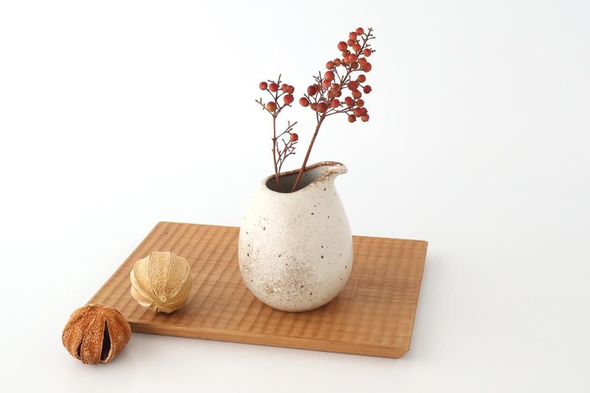 Sake Carafe Katakuchi Beige | Mino Ware
