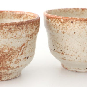 Sake Cup Guinomi Beige | Mino Ware