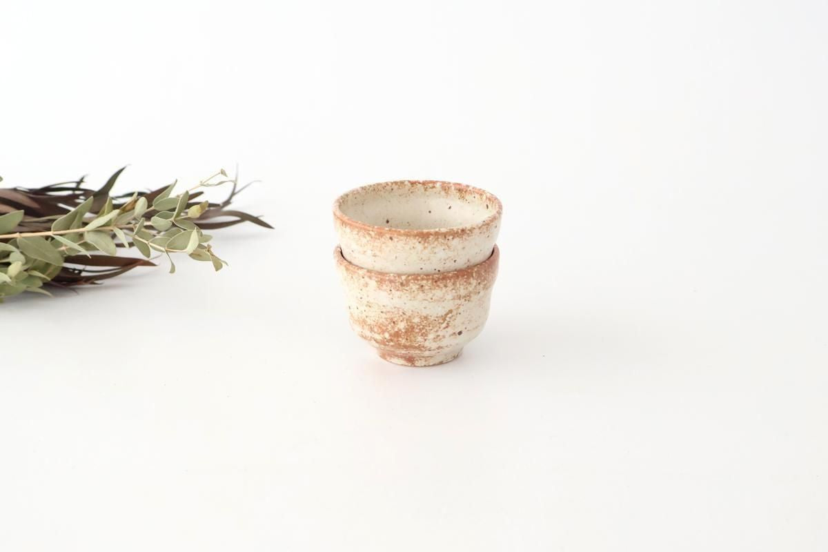 Sake Cup Guinomi Beige | Mino Ware