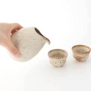 Sake Cup Guinomi Beige | Mino Ware