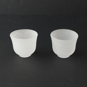 Hirota Glass Sake Cup Guinomi White