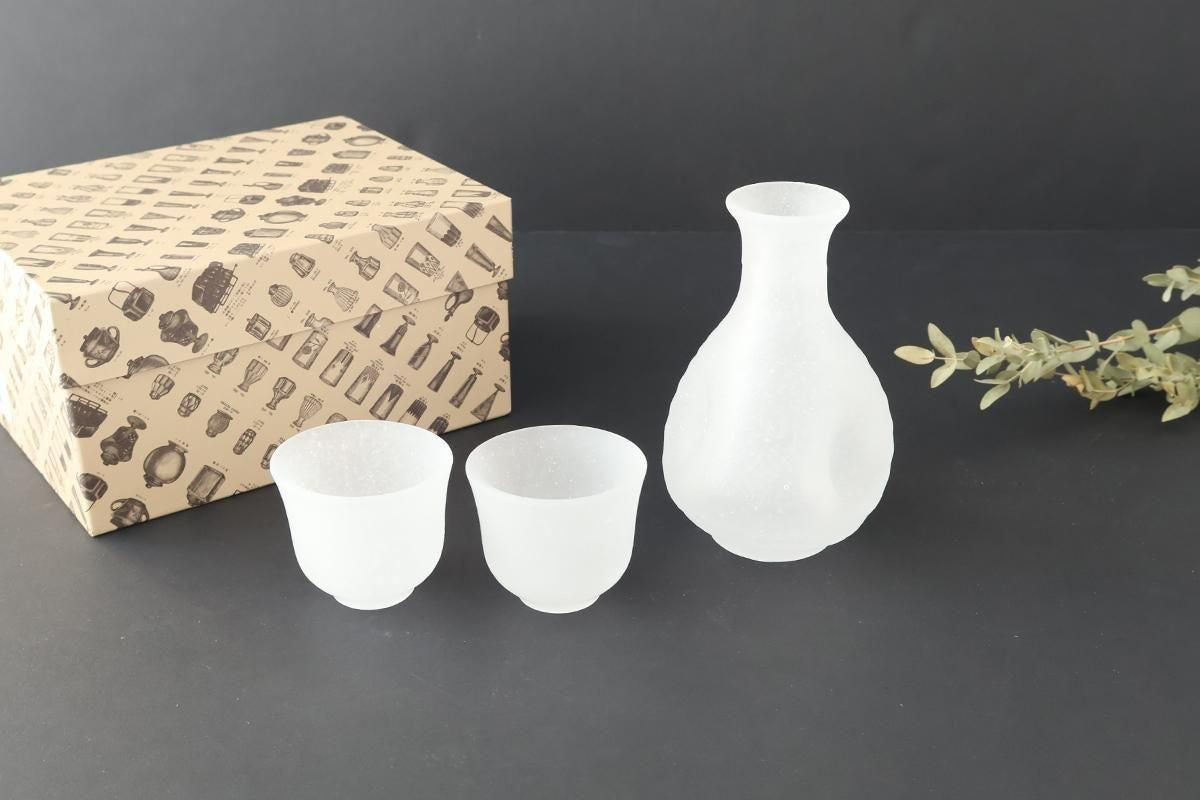 Hirota Glass 3-piece Sake Set
