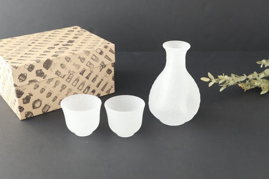 Hirota Glass 3-piece Sake Set