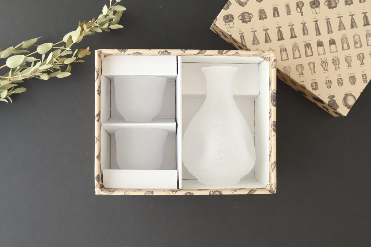 Hirota Glass 3-piece Sake Set