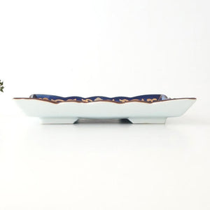 Square Plate Chrysanthemum Arabesque Design | Arita Ware