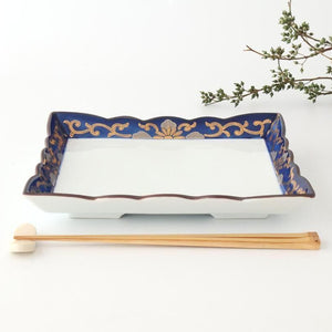 Square Plate Chrysanthemum Arabesque Design | Arita Ware