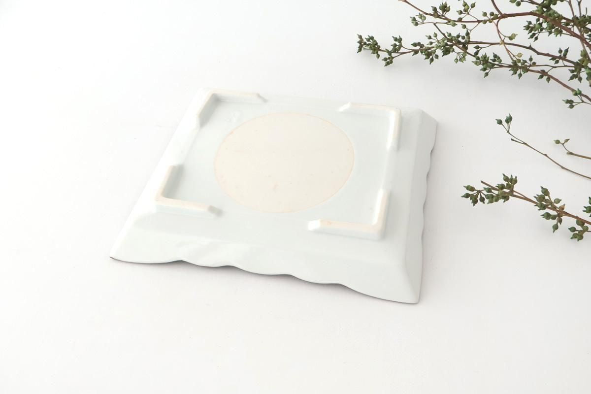 Square Plate Chrysanthemum Arabesque Design | Arita Ware