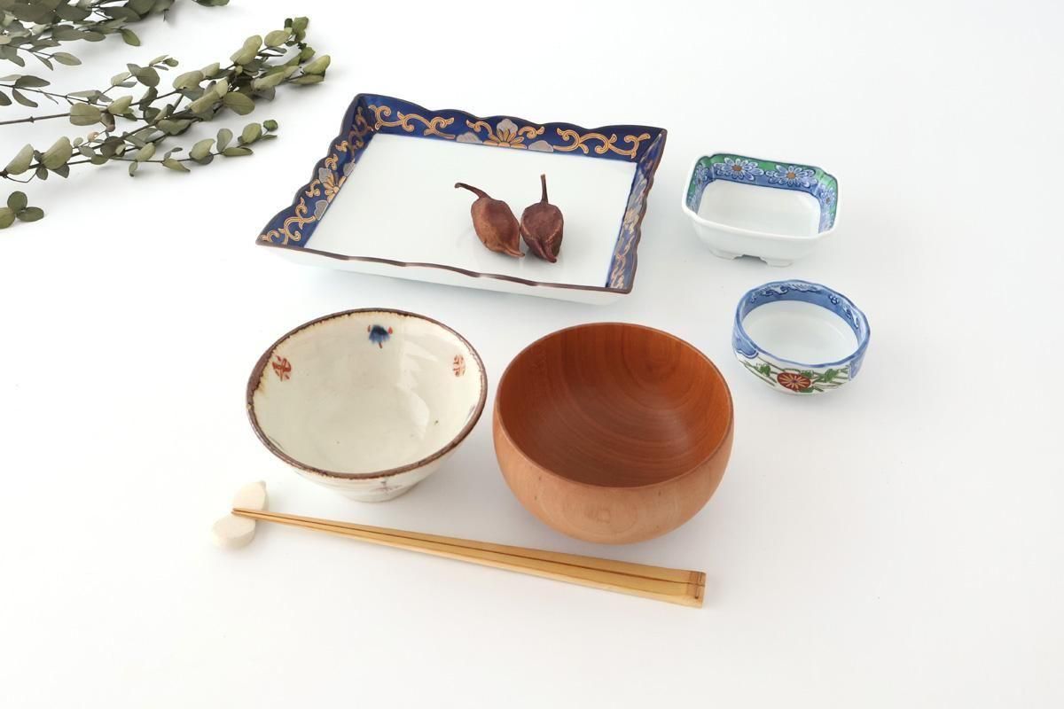 Square Plate Chrysanthemum Arabesque Design | Arita Ware