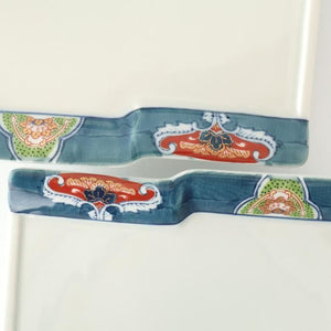 Square Plate Blue Rim  | Sushi Plate Arita Ware