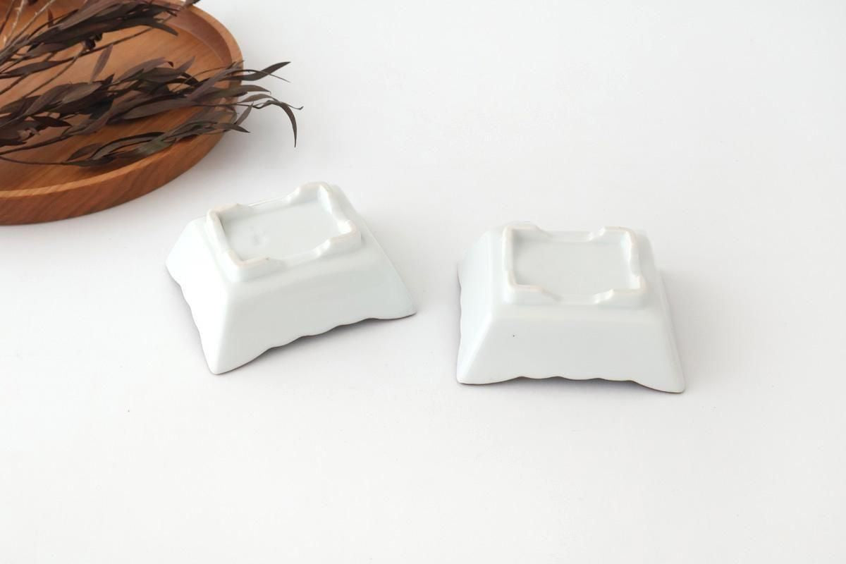 Square Bowl Blue and Gold Rim | Kobachi Arita Ware