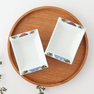 Small Square Plate Old-Imari Pattern  | Sauce Plate Arita Ware