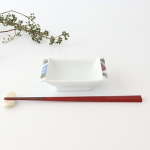 Small Square Plate Old-Imari Pattern  | Sauce Plate Arita Ware