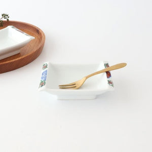 Small Square Plate Old-Imari Pattern  | Sauce Plate Arita Ware