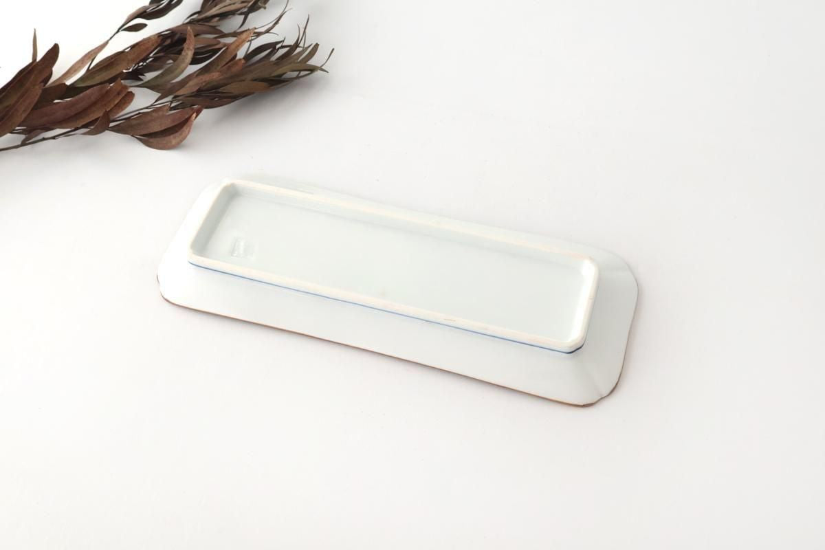 Rectangular Plate Green Bamboo Pattern | Sushi Plate Arita Ware