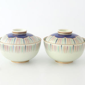 Bowl with Lid Tokusa Pattern | Serving Bowl Arita Ware
