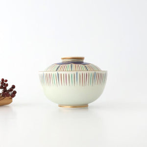 Bowl with Lid Tokusa Pattern | Serving Bowl Arita Ware