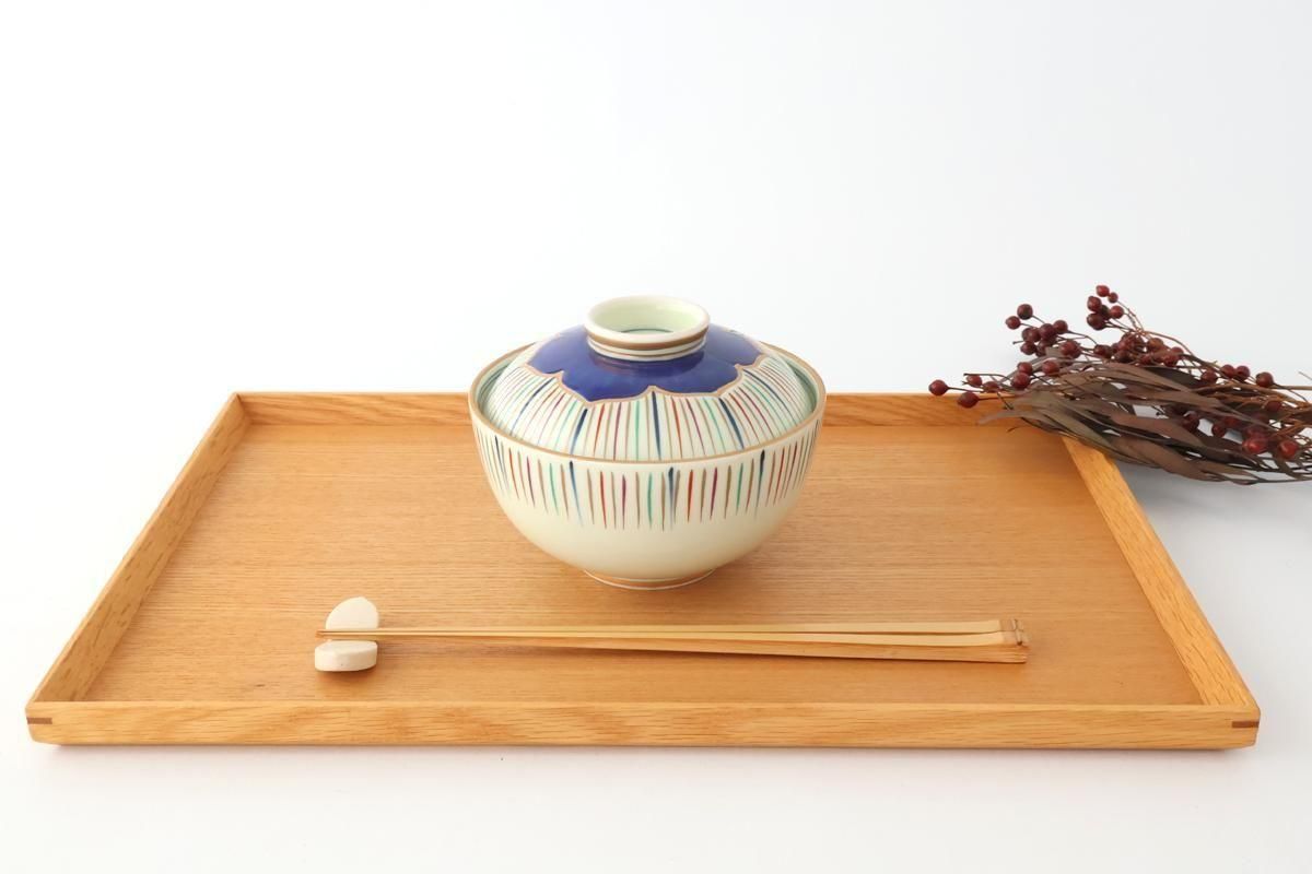 Bowl with Lid Tokusa Pattern | Serving Bowl Arita Ware