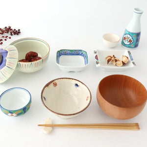 Bowl with Lid Tokusa Pattern | Serving Bowl Arita Ware