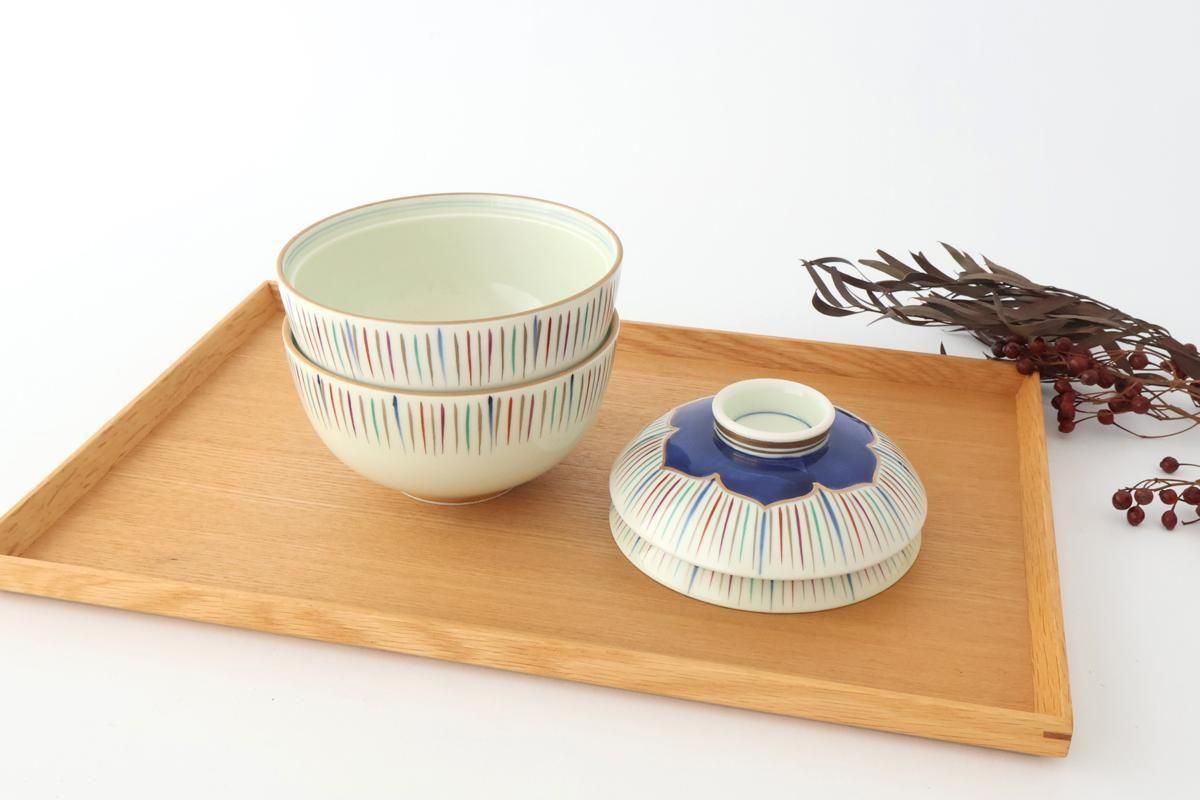 Bowl with Lid Tokusa Pattern | Serving Bowl Arita Ware