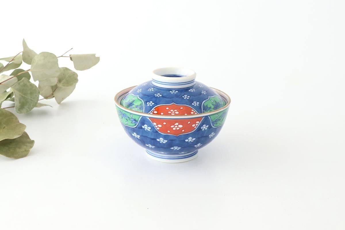 Bowl with Lid  White Plum Pattern | Serving Bowl Arita Ware