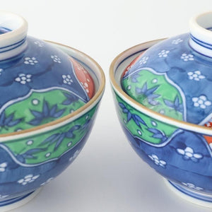 Bowl with Lid  White Plum Pattern | Serving Bowl Arita Ware