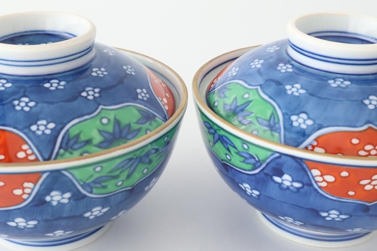 Bowl with Lid  White Plum Pattern | Serving Bowl Arita Ware