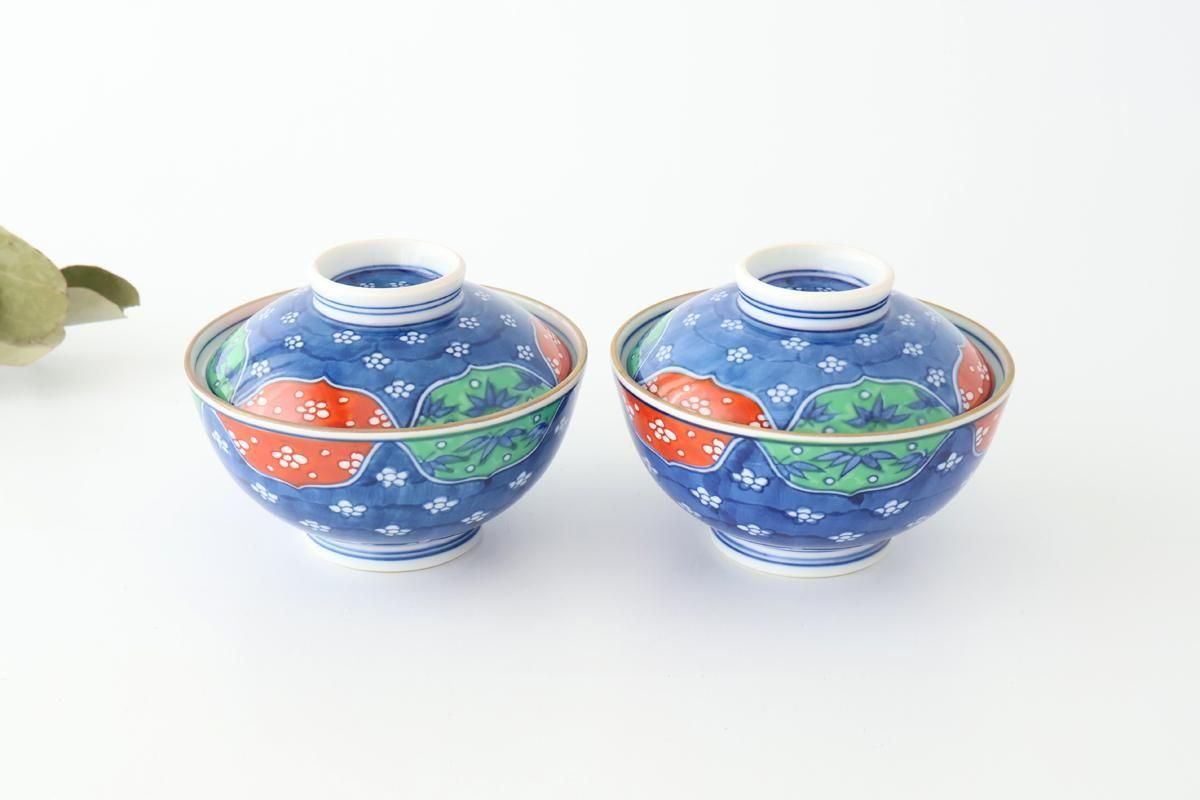 Bowl with Lid  White Plum Pattern | Serving Bowl Arita Ware