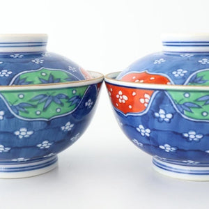 Bowl with Lid  White Plum Pattern | Serving Bowl Arita Ware