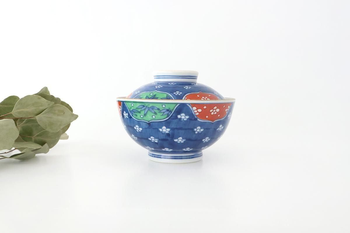 Bowl with Lid  White Plum Pattern | Serving Bowl Arita Ware