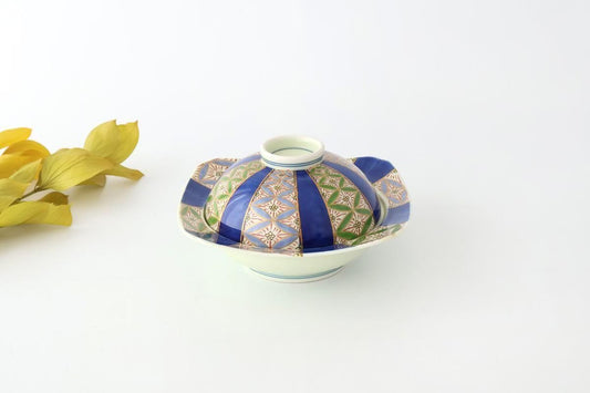 Plate with Lid  Cloisonné( Shippo) Pattern | Arita Ware